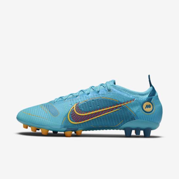 Scarpe da Calcio Donna Nike Mercurial Vapor 14 Elite AG Artificial-Grounds Blu Arancioni | NK683QZM