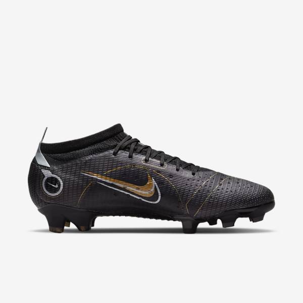 Scarpe da Calcio Donna Nike Mercurial Vapor 14 Pro FG Firm-Ground Nere Metal Argento Grigie Metal Oro | NK857JYI