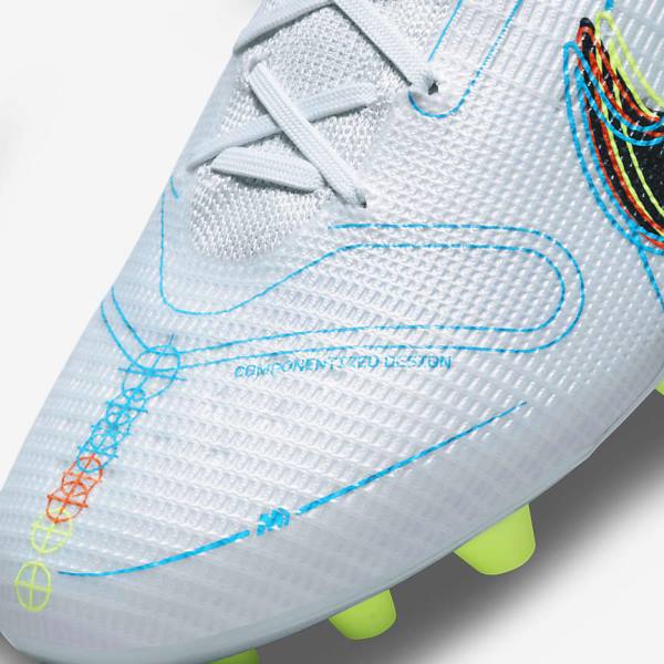 Scarpe da Calcio Donna Nike Mercurial Vapor 14 Elite AG Artificial-Grounds Grigie Blu Chiaro Arancioni Blu | NK905SGY