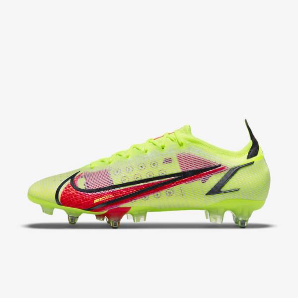 Scarpe da Calcio Donna Nike Mercurial Vapor 14 Elite SG-Pro AC Soft-Ground Nere Rosse Chiaro | NK937WEZ