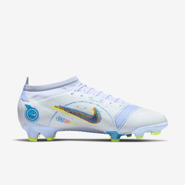 Scarpe da Calcio Donna Nike Mercurial Vapor 14 Pro FG Firm-Ground Grigie Blu Chiaro Blu | NK971FOT