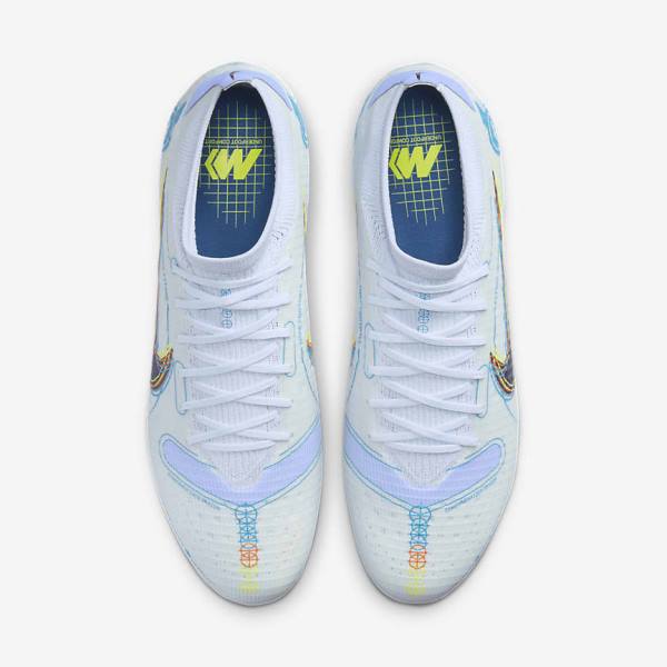 Scarpe da Calcio Donna Nike Mercurial Vapor 14 Pro FG Firm-Ground Grigie Blu Chiaro Blu | NK971FOT