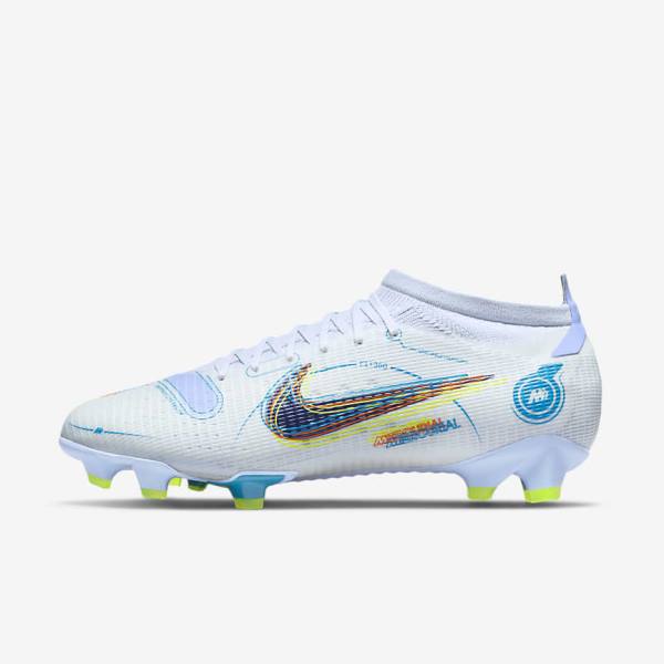 Scarpe da Calcio Donna Nike Mercurial Vapor 14 Pro FG Firm-Ground Grigie Blu Chiaro Blu | NK971FOT