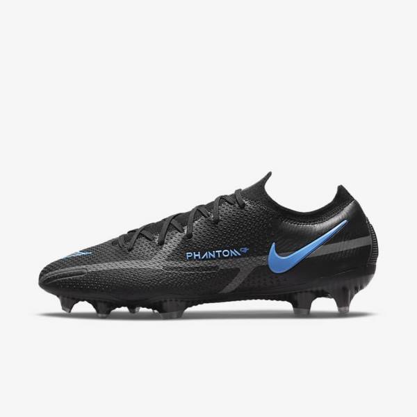 Scarpe da Calcio Donna Nike Phantom GT2 Elite FG Firm-Ground Nere Grigie | NK019RMC