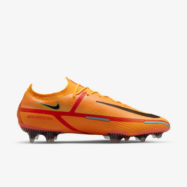 Scarpe da Calcio Donna Nike Phantom GT2 Elite FG Firm-Ground Arancioni Rosse Chiaro Nere | NK146VJO