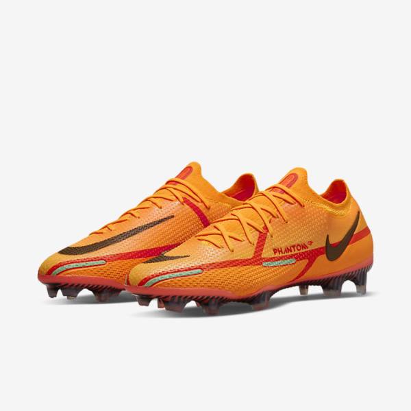 Scarpe da Calcio Donna Nike Phantom GT2 Elite FG Firm-Ground Arancioni Rosse Chiaro Nere | NK146VJO