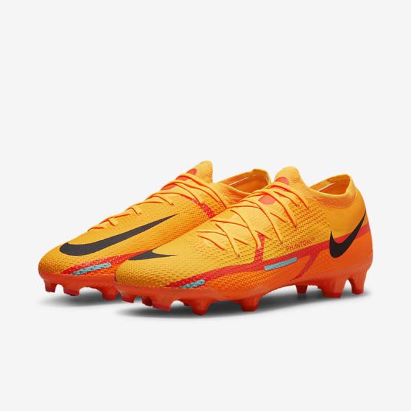 Scarpe da Calcio Donna Nike Phantom GT2 Pro FG Firm-Ground Arancioni Rosse Chiaro Nere | NK178VDP