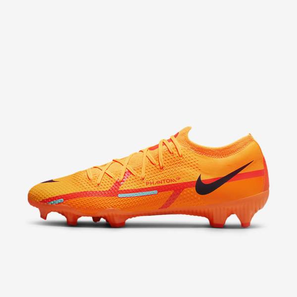 Scarpe da Calcio Donna Nike Phantom GT2 Pro FG Firm-Ground Arancioni Rosse Chiaro Nere | NK178VDP