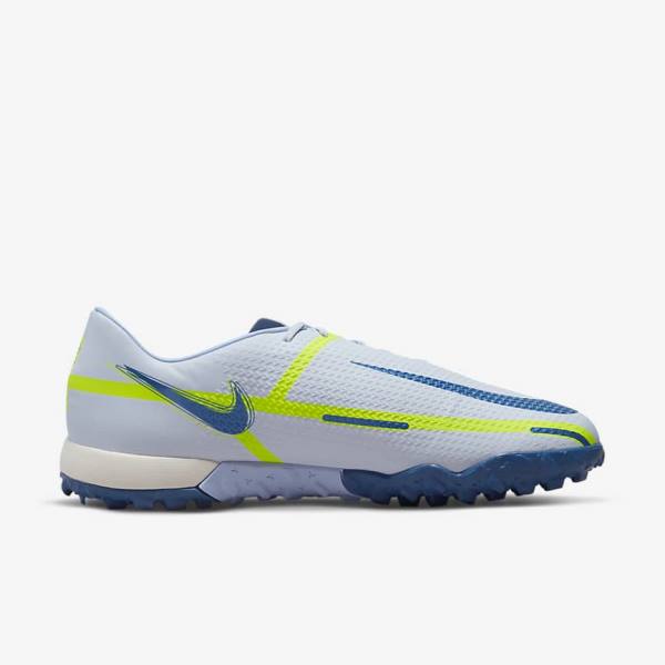 Scarpe da Calcio Donna Nike Phantom GT2 Academy TF Turf Grigie Blu Chiaro Blu Scuro | NK523BGQ