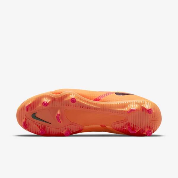 Scarpe da Calcio Donna Nike Phantom GT2 Academy Dynamic Fit MG Multi-Ground Arancioni Rosse Chiaro Nere | NK537FGB