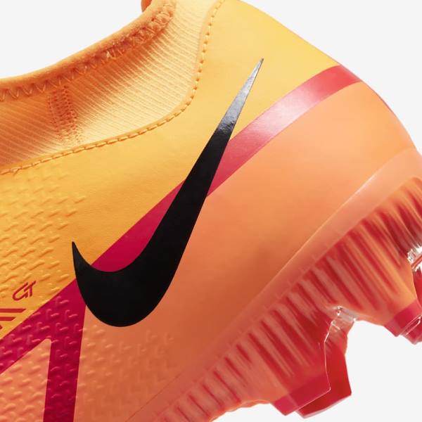 Scarpe da Calcio Donna Nike Phantom GT2 Academy Dynamic Fit MG Multi-Ground Arancioni Rosse Chiaro Nere | NK537FGB