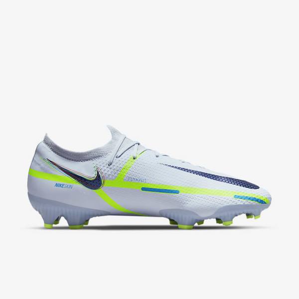 Scarpe da Calcio Donna Nike Phantom GT2 Pro FG Firm-Ground Grigie Blu Chiaro | NK768FQP