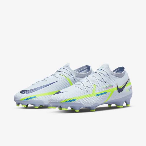 Scarpe da Calcio Donna Nike Phantom GT2 Pro FG Firm-Ground Grigie Blu Chiaro | NK768FQP