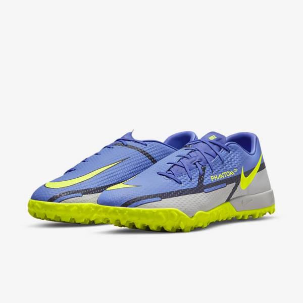 Scarpe da Calcio Donna Nike Phantom GT2 Academy TF Turf Blu Grigie | NK813BMD