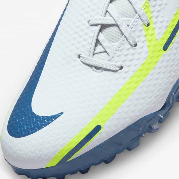 Scarpe da Calcio Donna Nike Phantom GT2 Academy Dynamic Fit TF Turf Grigie Blu Chiaro Blu Scuro | NK845DKV