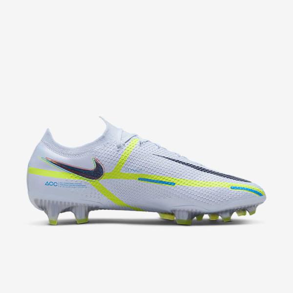 Scarpe da Calcio Donna Nike Phantom GT2 Elite FG Firm-Ground Grigie Blu Chiaro | NK895LXZ