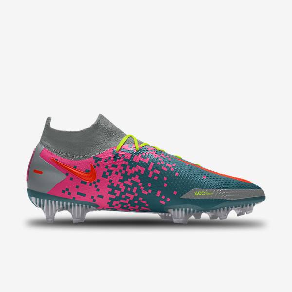 Scarpe da Calcio Donna Nike Phantom GT Elite By You Custom Firm Ground Colorate | NK017VRU