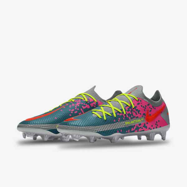 Scarpe da Calcio Donna Nike Phantom GT Elite By You Custom Firm Ground Colorate | NK931CTH