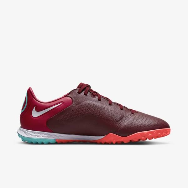 Scarpe da Calcio Donna Nike React Tiempo Legend 9 Pro TF Turf Rosse Rosse Chiaro Bianche | NK492VWN