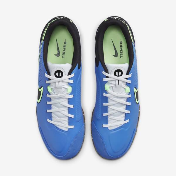 Scarpe da Calcio Donna Nike Tiempo Legend 9 Academy IC Indoor-Court Blu Chiaro Verdi Chiaro Marroni Nere | NK503WIS