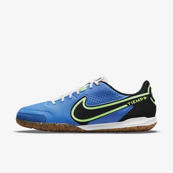 Scarpe da Calcio Donna Nike Tiempo Legend 9 Academy IC Indoor-Court Blu Chiaro Verdi Chiaro Marroni Nere | NK503WIS