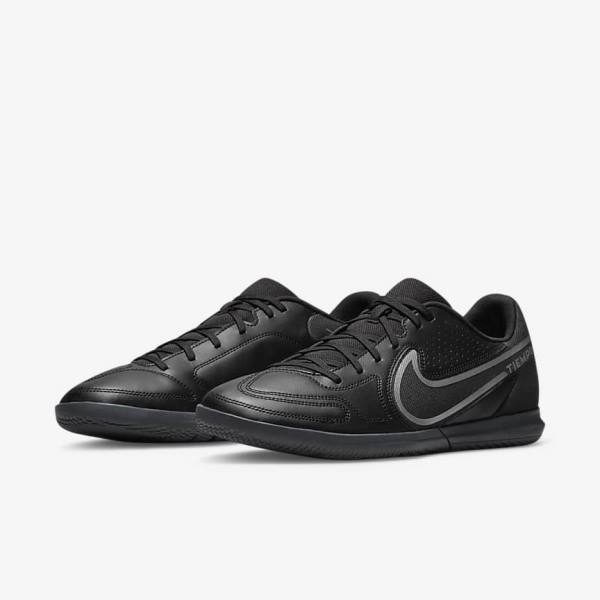 Scarpe da Calcio Donna Nike Tiempo Legend 9 Club IC Indoor-Court Nere Grigie Scuro | NK504EVZ