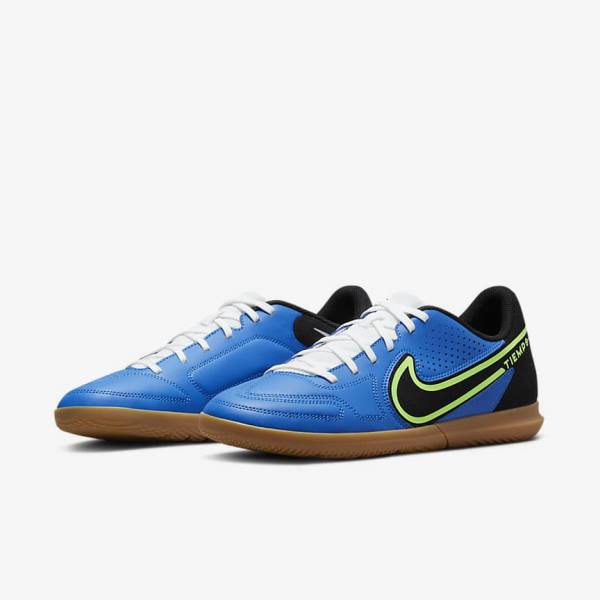 Scarpe da Calcio Donna Nike Tiempo Legend 9 Club IC Indoor-Court Blu Chiaro Verdi Chiaro Marroni Nere | NK597WOZ