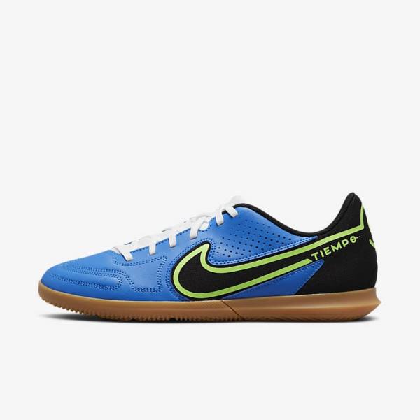 Scarpe da Calcio Donna Nike Tiempo Legend 9 Club IC Indoor-Court Blu Chiaro Verdi Chiaro Marroni Nere | NK597WOZ