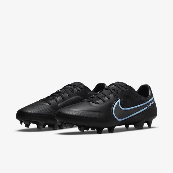 Scarpe da Calcio Donna Nike Tiempo Legend 9 Pro FG Firm-Ground Nere Grigie | NK627CBS