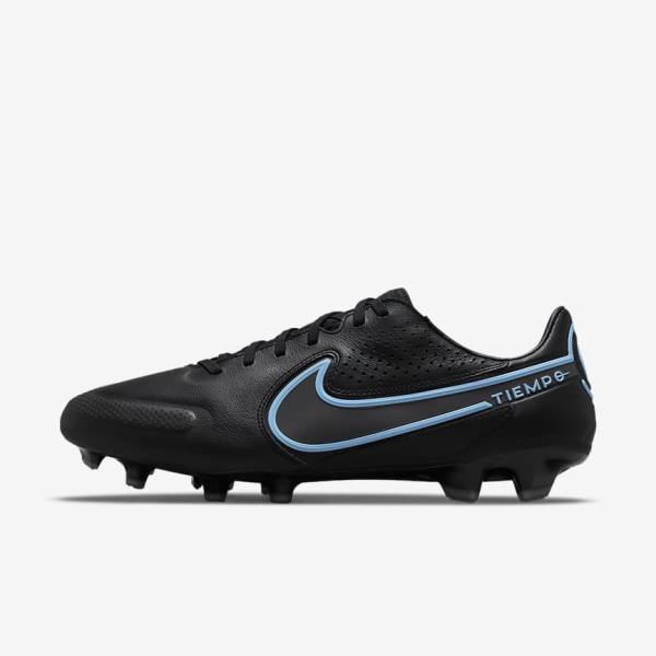 Scarpe da Calcio Donna Nike Tiempo Legend 9 Pro FG Firm-Ground Nere Grigie | NK627CBS