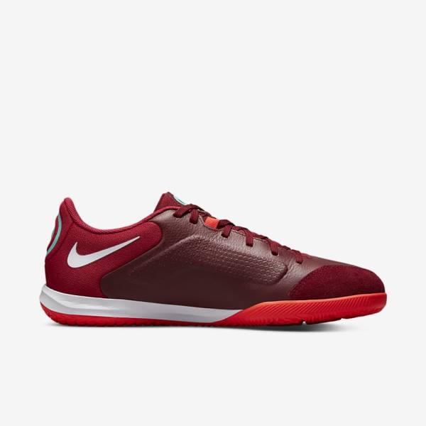 Scarpe da Calcio Donna Nike Tiempo Legend 9 Academy IC Indoor-Court Rosse Rosse Chiaro Bianche | NK760FDE