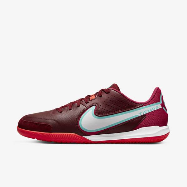 Scarpe da Calcio Donna Nike Tiempo Legend 9 Academy IC Indoor-Court Rosse Rosse Chiaro Bianche | NK760FDE