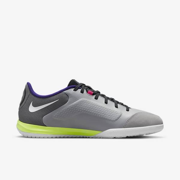 Scarpe da Calcio Donna Nike Tiempo Legend 9 Academy IC Indoor-Court Grigie Chiaro Bianche | NK897LWF