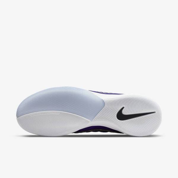 Scarpe da Calcio Uomo Nike Lunar Gato II IC Indoor Court Viola Nere Bianche | NK563EQK