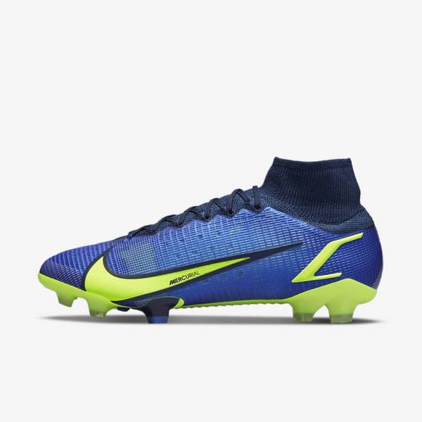 Scarpe da Calcio Uomo Nike Mercurial Superfly 8 Elite FG Firm-Grounds Blu | NK268UPR