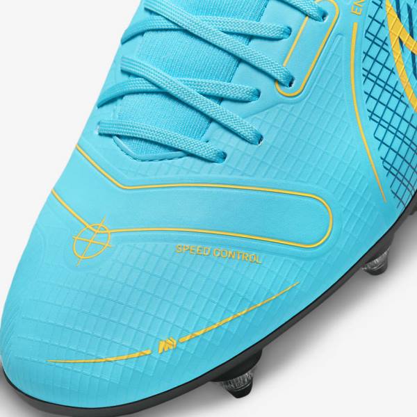 Scarpe da Calcio Uomo Nike Mercurial Superfly 8 Academy SG-PRO Anti-Clog Traction Soft-Grounds Blu Arancioni | NK497HXC