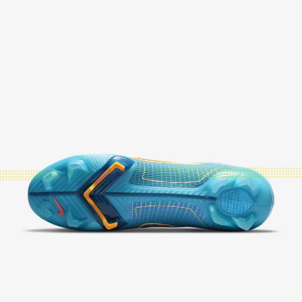 Scarpe da Calcio Uomo Nike Mercurial Vapor 14 Elite FG Firm-Grounds Blu Arancioni | NK150VXF