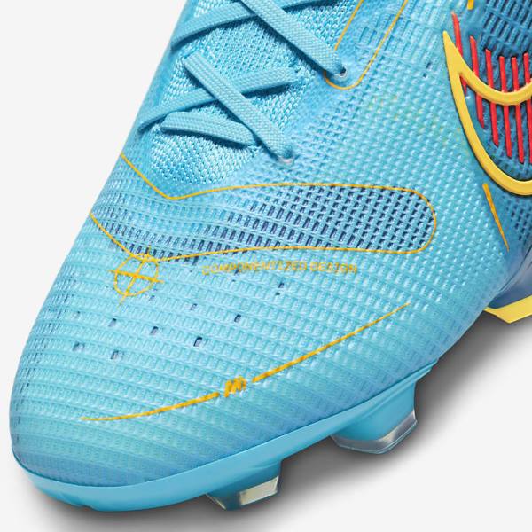 Scarpe da Calcio Uomo Nike Mercurial Vapor 14 Elite FG Firm-Grounds Blu Arancioni | NK150VXF