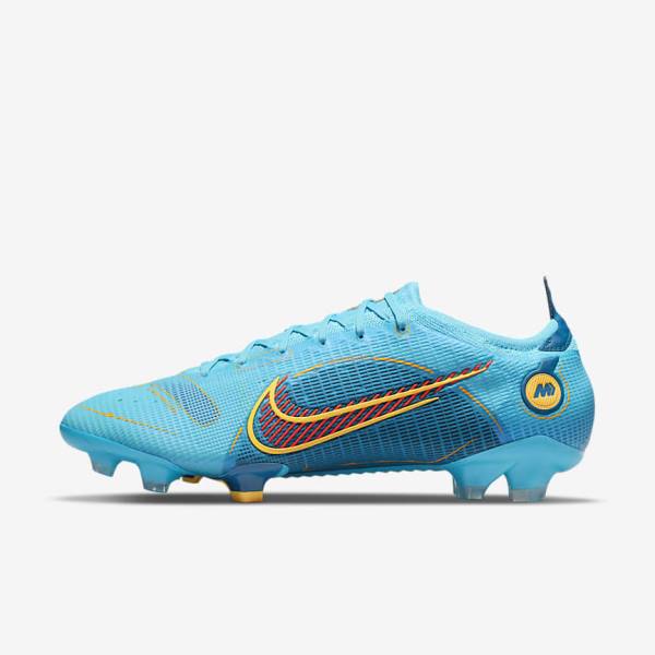 Scarpe da Calcio Uomo Nike Mercurial Vapor 14 Elite FG Firm-Grounds Blu Arancioni | NK150VXF