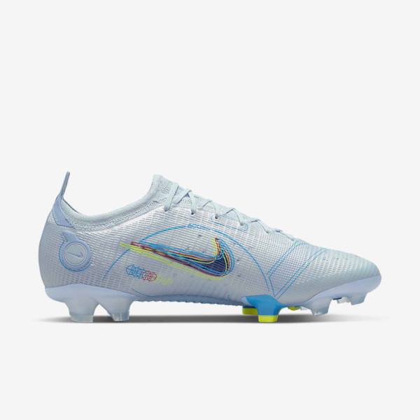 Scarpe da Calcio Uomo Nike Mercurial Vapor 14 Elite FG Firm-Grounds Grigie Blu Chiaro Blu | NK162LOT