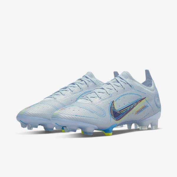 Scarpe da Calcio Uomo Nike Mercurial Vapor 14 Elite FG Firm-Grounds Grigie Blu Chiaro Blu | NK162LOT