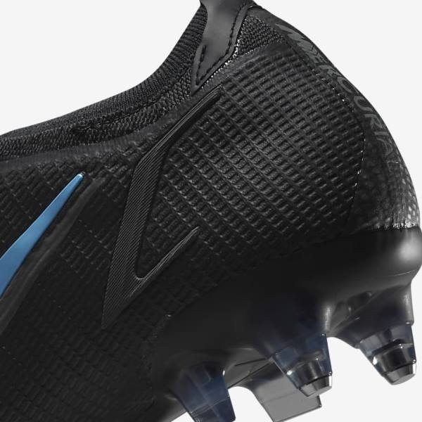 Scarpe da Calcio Uomo Nike Mercurial Vapor 14 Elite SG-Pro AC Soft-Ground Nere Grigie | NK598CBJ