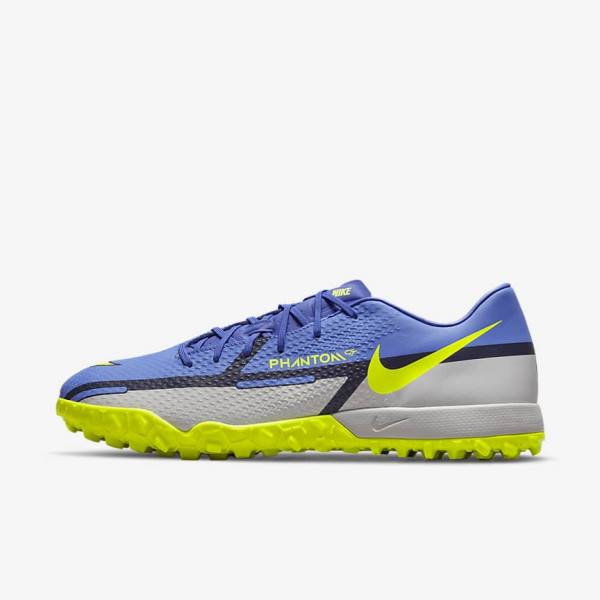 Scarpe da Calcio Uomo Nike Phantom GT2 Academy TF Turf Blu Grigie | NK596FCP