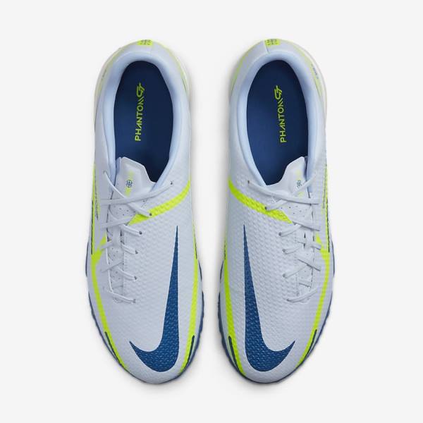 Scarpe da Calcio Uomo Nike Phantom GT2 Academy TF Turf Grigie Blu Chiaro Blu Scuro | NK613KVS