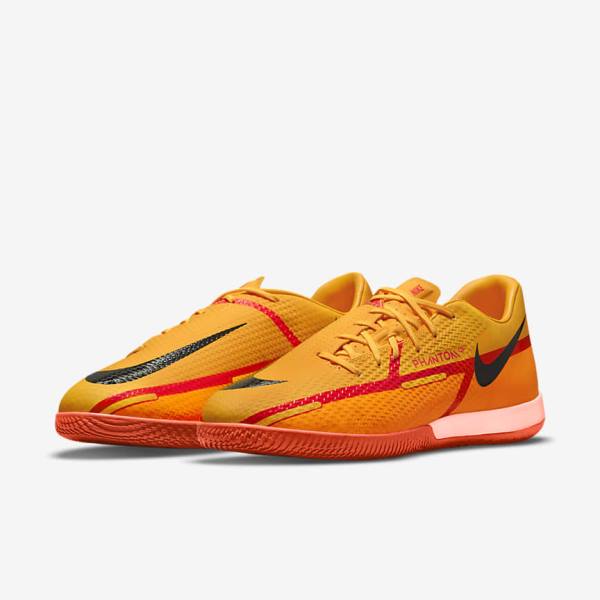 Scarpe da Calcio Uomo Nike Phantom GT2 Academy IC Indoor-Court Arancioni Rosse Chiaro Nere | NK703LSQ