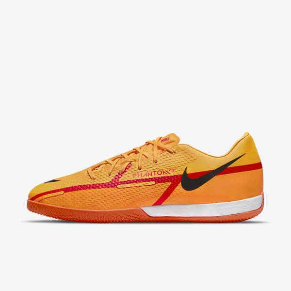 Scarpe da Calcio Uomo Nike Phantom GT2 Academy IC Indoor-Court Arancioni Rosse Chiaro Nere | NK703LSQ