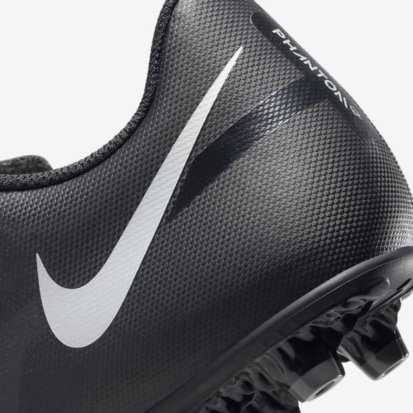 Scarpe da Calcio Uomo Nike Phantom GT2 Club MG Multi-Ground Nere Grigie Scuro Metal Argento | NK083JOC