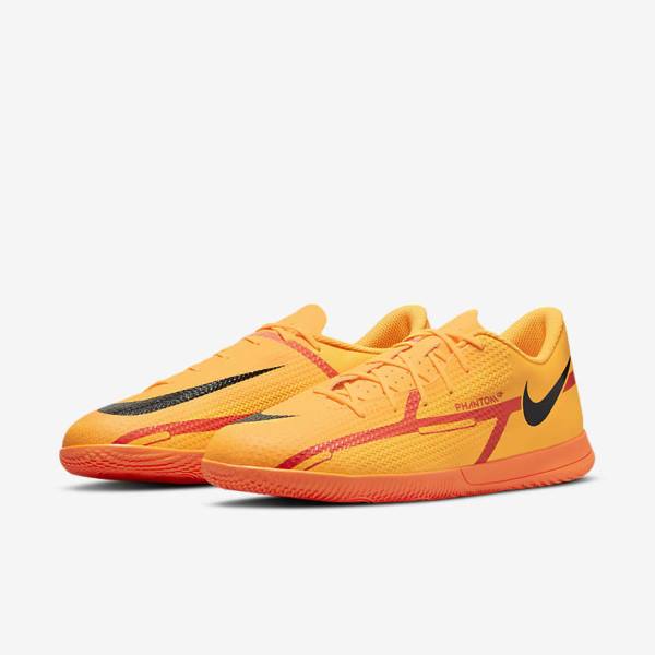 Scarpe da Calcio Uomo Nike Phantom GT2 Club IC Indoor Court Arancioni Rosse Chiaro Nere | NK951YCT