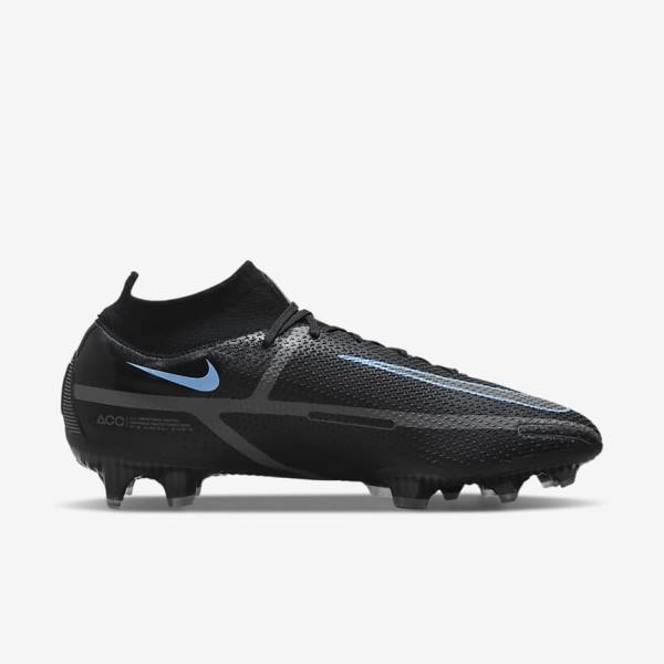 Scarpe da Calcio Uomo Nike Phantom GT2 Dynamic Fit Elite FG Firm-Ground Nere Grigie | NK056ZNU