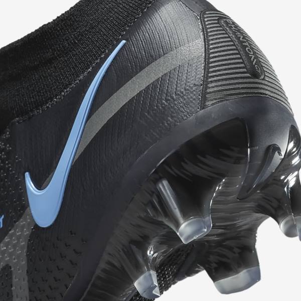 Scarpe da Calcio Uomo Nike Phantom GT2 Dynamic Fit Elite FG Firm-Ground Nere Grigie | NK056ZNU